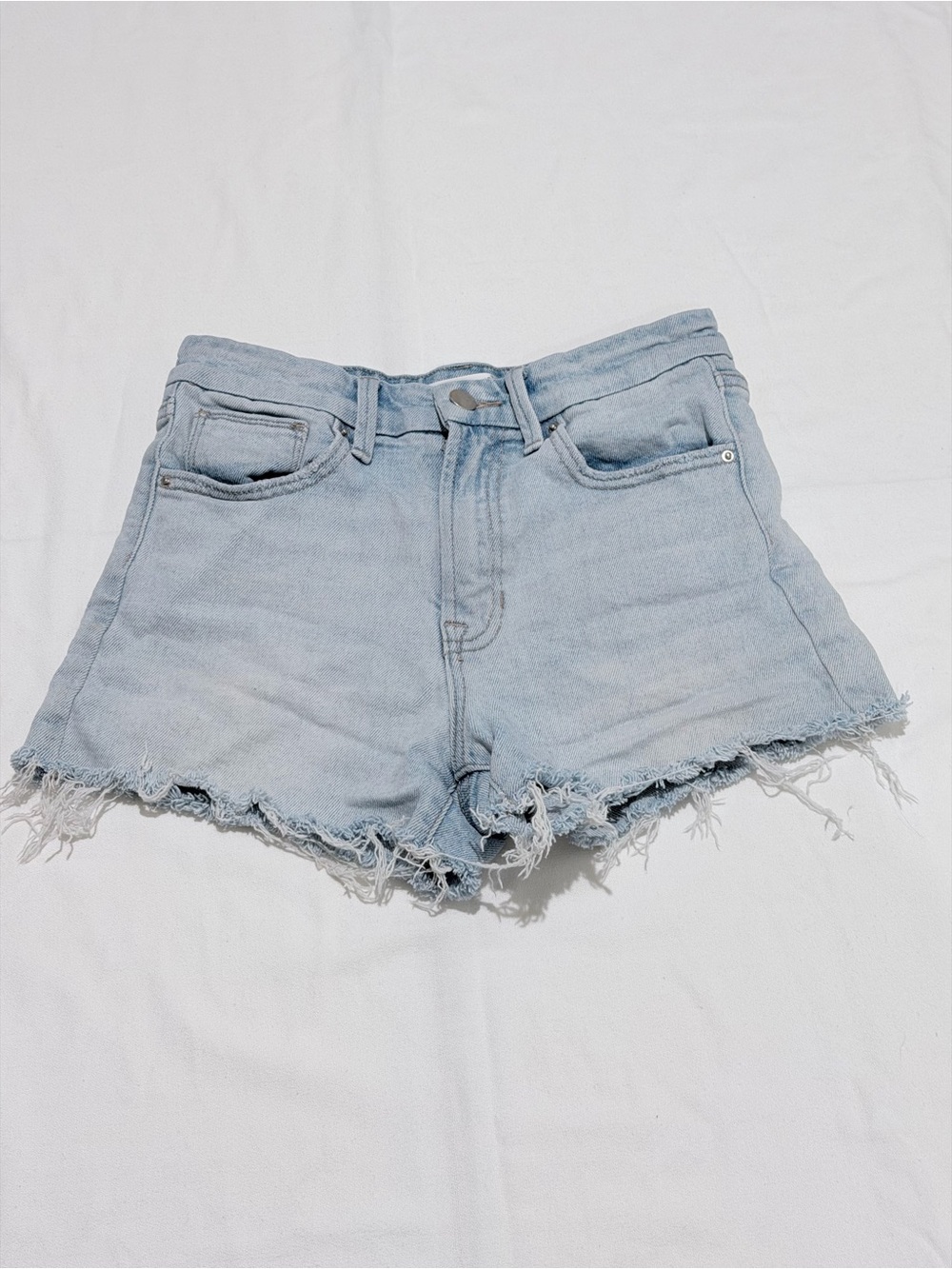 Altard State Women’s XS Light Wash High Rise Distressed Cutoff Denim Shorts